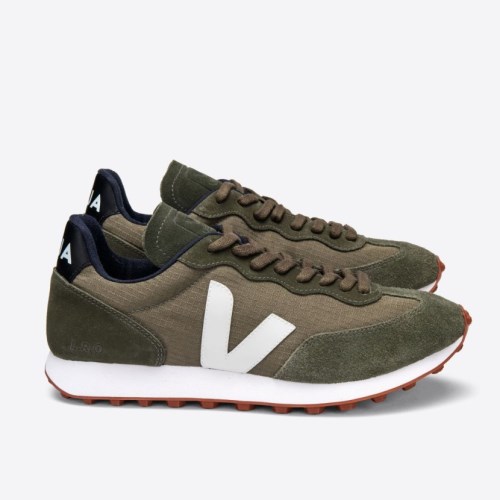 Veja Rio Branco Ripstop Mens Trainers Olive UK 86685